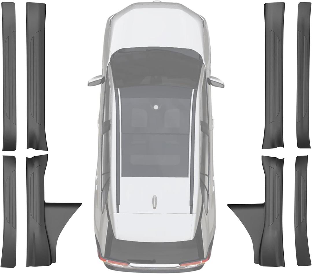 AOMSAZTO Door Sill Protector Compatible with Toyota RAV4 2019-2025: Door Sill Protector for RAV4 Entry Scuff Guard Wear-Resistant Protection