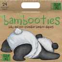 Bamboo Baby Diapers, Totally Chlorine Free for Sensitive Skin for Newborns to XXL. Hypoallergenic & Non Toxic Eco Friendlier Plant-Based Materials. TCF XL Size 5 (24 ct)