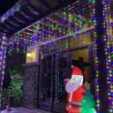 YEGUO 4 Pack Multicolor Solar Fairy Lights, Each 33ft 100 LED Christmas Lights Outdoor Waterproof, 8 Modes Sliver Wire Solar String Lights