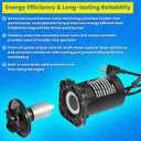 91018 3000 GPH Submersible Water Pump for Pond Waterfall Fountain Hydroponics Aquarium Skimmers Filter System Fish Tank Koi Pool Up To 3000 Gallons with 20FT Cord, 165W, 15FT Lift Height