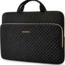 BAGSMART 13-Inch Laptop Sleeve, Black, Polyester