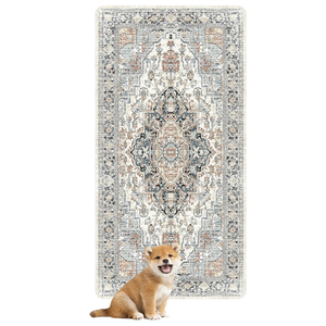 Nunubaby Washable Pee Pads for Dogs, Stylish, Non-Slip and Leak-Proof Pee Pads. Reusable Potty Pads for Dogs for Crates and Floors (Beige/Multi, 24" x36" )