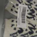BRUCERIVER Womens Winter Knit Soft Fingerless Mitten Gloves Geometry Design On Top