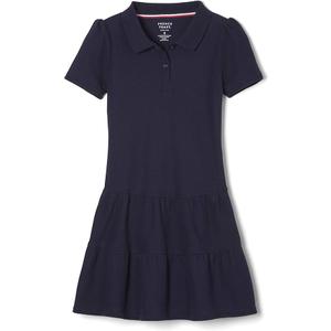 French Toast Girls Ruffle Pique Polo School Uniform Dress S