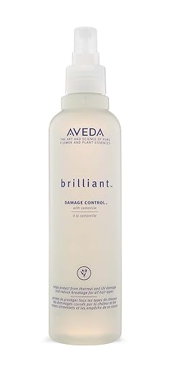 Aveda Brilliant Damage Control | Detangling Spray | Heat Protection Spray | Reduces Damage and Breakage | Jasmine, Rose, Clove Aroma | 8.5 Fl Oz