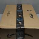 Donut Pet Bed for Medium Size Dog, Round Calming Soft Cat Cuddler,Anti Anxiety Cozy Soft Sofa,Fluffy Faux Fur Plush Cushion-31''-Dark Grey