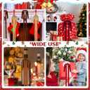 6 PCS Large Cmael Velvet Ribbon Bows for Christmas Tree, 23.5x15.5 Inch Bow Tree Topper Velvet Ornaments for Christmas Tree DecorationsOutdoor Garland Wreath Decor (Camel)