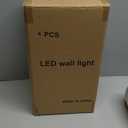 4-Pack Dusk-to-Dawn Exterior Wall Light Fixtures  3-Layer, 14W, 1200 LM Warm White 3000K  IP65 Waterproof Aluminum Modern Outdoor Lights for House, Porch, Hallway, Patio, Garage (Dusk-to-Dawn 4-Pack, 3-Layer, Multicolor)