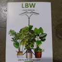 LBW Grow Light for Indoor Plants, Dual Heads Full Spectrum LED, Auto On/Off Timer, 6 Dimmable Levels, 3 Switch Modes, Adjustable Tripod Stand 15-63 inches