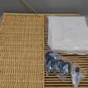 WOWLIVE Laundry Hamper with Wheels, 160L Handwoven Rolling Laundry Basket 3 Section with Lid, Clothes Hamper with Removable Liner Bags, Large Capacity Laundry Sorter Laundry Room Organization, Natural (150L(28.4 x 13 x 26.4 Inches))