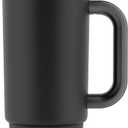 Ello Port 30oz Tumbler with Carry Loop & Integrated Handle | Vacuum Insulated Stainless Steel Reusable Water Bottle Travel Mug | Leak Proof Lid | Flexible Straw | BPA-Free | Dishwasher Safe | Black