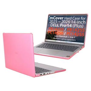 mCover Case ONLY Compatible for 2025-2026 14" Dell Pro 14 Plus PB14250 PB14255 and Pro 14 PC14250 PC14255 Windows PC (NOT Fitting Any Other Dell Models)- Pink