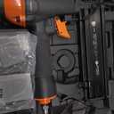 Pneumatic Brad Nailer,18 Gauge,2 in 1 Air Nail Gun Staple Gun,Accepts 2 Inch Brad Nails and Crown 1-5/8 inch Staples,with Carrying Case and 1000pcs Nails,for Carpentry, DIY,Woodworking (Black)