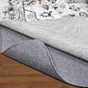 Non Slip Rug Pad Gripper, 6 x 9 Ft Extra Thick Foam Under Area Rug Carpet Pads for Any Hard Surface Floors, Keep Your Carpets Safe and in Place, Prevent Rug from Wrinkling or Buckling