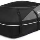MIDABAO 20 Cubic Waterproof Duty Car Roof Top Carrier-Car Cargo Roof Bag Car Roof Top Carrier - Waterproof & Coated Zippers- includes Anti-Slip Mat- for Cars with or without Racks (20 Cubic Feet)