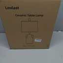 26" Vintage Ceramic Table Lamp for Home Decor, Farmhouse Retro Terracotta Lamp with Handles for Living Room, Rustic Pottery Bedside Nightstand Lamps for Bedroom, End Table, Entryway (Bulb included)