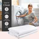 FAUNNA 600TC 100% Cotton Pillow Protectors, Queen Size (20x30), 2 Pack, Oeko-TEX Certified, Hotel Grade Pillow Cover with Silent Zipper, Zip Up Pillow Cases, White