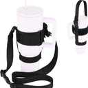 Cosmos Water Tumbler Holder Strap Travel Tumbler Carrier Water Bottle Sling Strap for 30-40 Oz Insulated Cup Travel Mug Accessory Compatible with Stanley Tumbler Cup for Travel Hiking Walking Camping