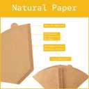 2 x #4 Cone Coffee Filters, 100 Count, 8-12 Cup, Unbleached Natural Paper, No Blowout, Disposable for Pour Over and Drip Coffee Maker