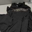 SOLY HUX Women's Summer Halter Backless Mini Dress Flowy Sleeveless V Neck Tie Back A Line Western Casual Sun Dresses, Size M