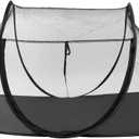 Outdoor Cat Enclosures, Portable Cat Tent for Bearded Dragon, Dogs and Small Animals, Cat Outdoor Tent with Foldable Bag (Black)