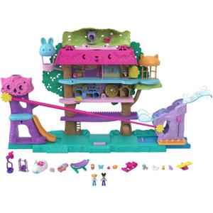 Polly Pocket Doll House with 2 Micro Dolls, Toy Car, Doll Furniture & 4 Pets, Expandable Pet Adventure House Polly Pocket Doll House with 2 Micro Dolls, Toy Car, Doll Furniture & 4 Pets, Expandable Pet Adventure House