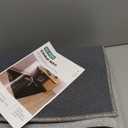 QQpony Chair Mat for Hard Floors, 63"x51" Large Chair Mat for Hardwood Floors, Fabric Desk Rug for Hard Surface, Area Rug for Living Romm, Non-Slip Protector Floor Mat for Home Office (Dark Grey)