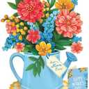 Freshcut Paper Mothers Day Sprinkle of Sunshine Pop-Up Card 12 Inch Life-Sized 3D Flower Bouquet for Mom, Unique Mothers Day Gift Idea, Greeting Card Includes Notecard and Envelope