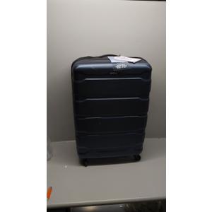 Samsonite Omni PC Hardside Expandable Luggage with Spinner Wheels, Teal, Checked-Large 28-Inch