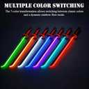 RGB Light Up Saber Toy with Smoke Mist Effect, 7 Color Neon Lightsaber, Sound Effects and Impact Sensing, USB-C Rechargeable Toy Sword for Kids, 31.5 Inch