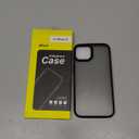 JETech Matte Case for iPhone 13 6.1-Inch, Shockproof Military Grade Drop Protection, Frosted Translucent Back Phone Cover, Anti-Fingerprint (Black)