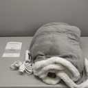 Electric Heated Blanket Twin Size 62"x84" - Dual-Sided with Microplush & Sherpa Fabric, 4 Heat Settings & 10 Hours Auto Off, Machine Washable - Light Gray