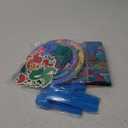 Cartoon Birthday Decorations, Include Backdrop Tablecloth Banner Balloons Hanging Swirls Tableware Set Cake Cupcake Toppers Stickers