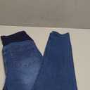 PACBREEZE Women's Maternity Jeans Over Belly Skinny Stretchy Denim Pants Comfy Slim Pregnancy Pants (Medium, 01: Dark Blue)