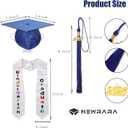 Newrara Kindergarten Graduation Cap and Gown Stole Package for Kids (33, Royal Blue)