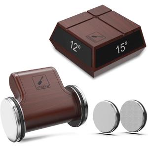 imarku Knife Sharpener, Professional Rolling Knife Sharpener with ABS Construction, 2 Diamond Discs & 4 Magnetic Angles (12/13/15/20) for All Kitchen Knife Set, Mothers Day Gifts for Mom (deep brown)