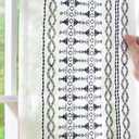 jinchan Grey Sheer Curtains for Bedroom 63 Inch Length Leaf Embroidered Semi Sheers for Living Room Botanical Embroidery Voile Transparent Back Tab Window Treatments 2 Panels