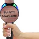 Singing Machine Wireless Karaoke Microphone for Kids & Adults, Party Machine Mic (Rose Gold) - Portable Handheld Bluetooth Microphone with Speaker & Voice Changer Effect - Karaoke Mic for Singing