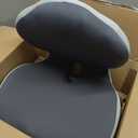 Memory Foam Seat Cushion with Lumbar Support, Ergonomic L-Shaped Car & Office Chair Cushion for Long Sitting, Orthopedic Coccyx Pillow for Sciatica & Back Pain Relief for Truck Drivers, Gaming & Home, Medium