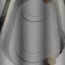 Elevated Cat Bowl, Raised Cat Food and Water Bowl Set for Indoor Cats, Splash Proof with 2 Stainless Steel Pet Food Bowls for Cats and Puppies, Whisker Fatigue and Dishwasher Safe - White