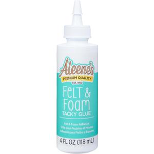 Aleene's Felt and Foam Glue, Strong Bond Tacky Glue, Felt and Fabric, 4 lf oz