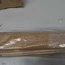 No Drill Cordless Bamboo Roman Shades, Light Filtering 31.5" W x 48" H, Brown