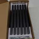 Goo-Ki Cabinet Handles 12PCS - Black Drawer Pulls 6-1/4 in (160mm) Hole Centers - Tilted Solid Drawer Handles for Kitchen Cabinet Pulls - Finger Pull