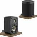 5.3" x 5.9" Adjustable Speaker Wall Mounts Up to 7 lbs for Samsung, Roku, Sony, JBL, Vizio, LG and More Rear Speakers Save Space, Wooden Speaker Mounts Easy to Install for Home Theater Surround Sound