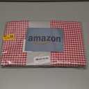 maxmill Checkered Rectangle Tablecloth Water Resistance Wrinkle Free Spillproof Heavy Weight Gingham Plaid Table Cloth for Buffet Banquet Christmas Parties Holiday Dinner, 60 x 84 Inch Red White