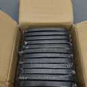 Organic Square Plates, Black/Gold Rim, 7.25 Inch, Case of 120 (12 packs x 10)