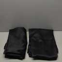 BGment Thermal Insulated 100% Blackout Curtains for Bedroom with Black Liner, Double Layer Full Room Darkening Noise Reducing Rod Pocket Curtain (52 x 63 Inch, Black, 2 Panels)