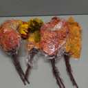Tigeen 8 pcs Artificial Maple Leaves Branches Faux Thanksgiving Fall Fake Autumn Leaves for Thanksgiving Table Centerpieces Decoration