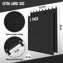2PCS Large Sound Dampening Blanket,96" x 80" Sound Absorbing Studio Blanket,Noise Cancelling Studio Acoustic Blanket Curtain/Light Blocker/Moving Blanket