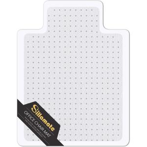 Plastic Office Chair Mat for Carpeted Floors, 36'' x 48'' Heavy Duty Floor Mat, Eco-Friendly Series Studded Carpet Desk Chair Mats (36 inches X 48 inches)